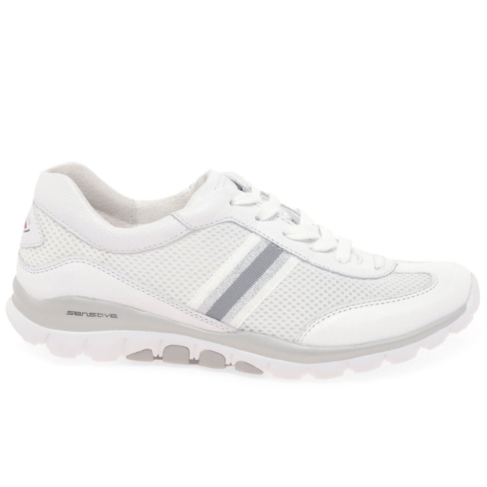 Helen Baskets De Sport Femme Blanc/argent Gabor | Exclusif